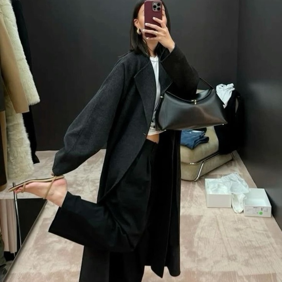 The Row Cashmere Trench Coat S Dark grey - Picture 5 of 5